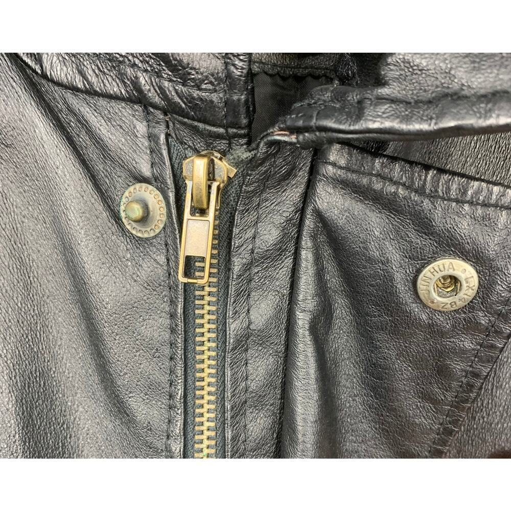 Vintage 1970's Excelled U.S. Army Leather Field Jacket 72-1420 Sz LT Vietnam Era - Picture 3 of 9